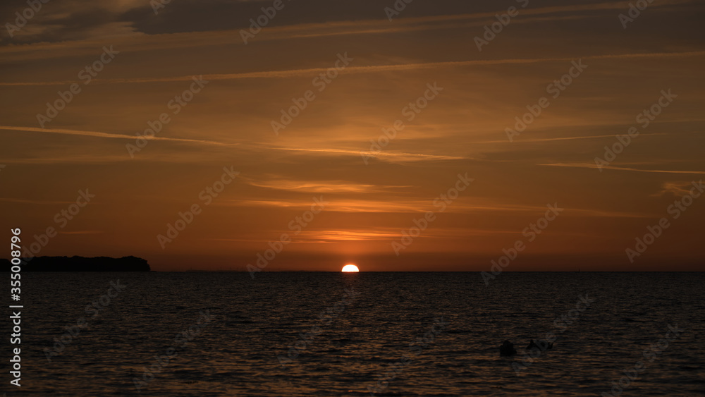 Obraz premium Sonnenuntergang Zierow 
