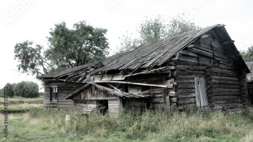 Old wooden house in Arkhangelsk region photo