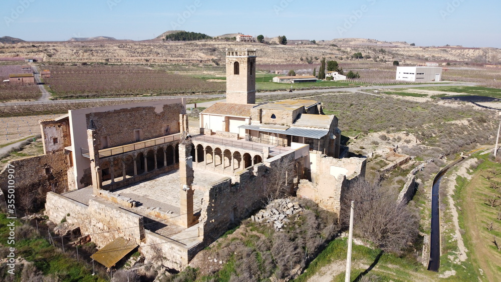 Medieval Monastery of Avinganya, Segria, Spain