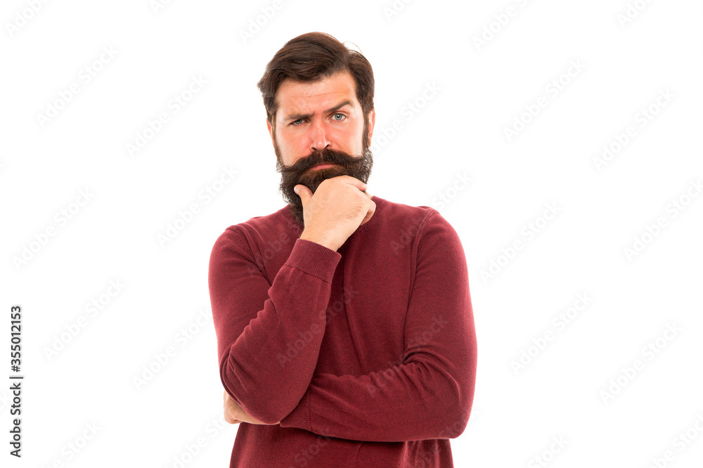 Good decision needs time. Lost in thoughts. Cognitive process. Intellectual work. Attractive mature man. Bearded man thinking. Man stylish hairstyle and beard making decision. Businessman concept Good decision needs time. Lost in thoughts. Cognitive process. Intellectual work. Attractive mature man. Bearded man thinking. Man stylish hairstyle and beard making decision. Businessman concept