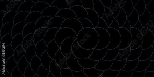 Dark BLUE vector texture with disks. Colorful illustration with gradient dots in nature style. Design for your commercials.