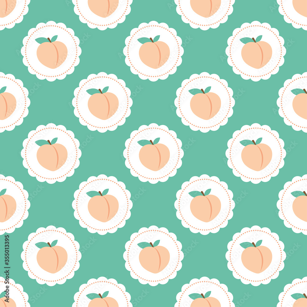 Seamless pattern with peach and blue background Seamless pattern with peach and blue background
