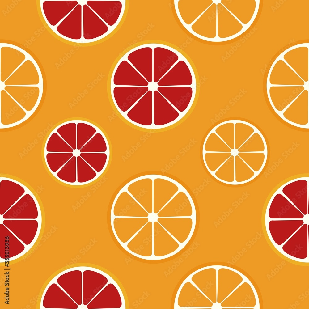 orange and grapefruit seamless pattern, vector illustration orange and grapefruit seamless pattern, vector illustration