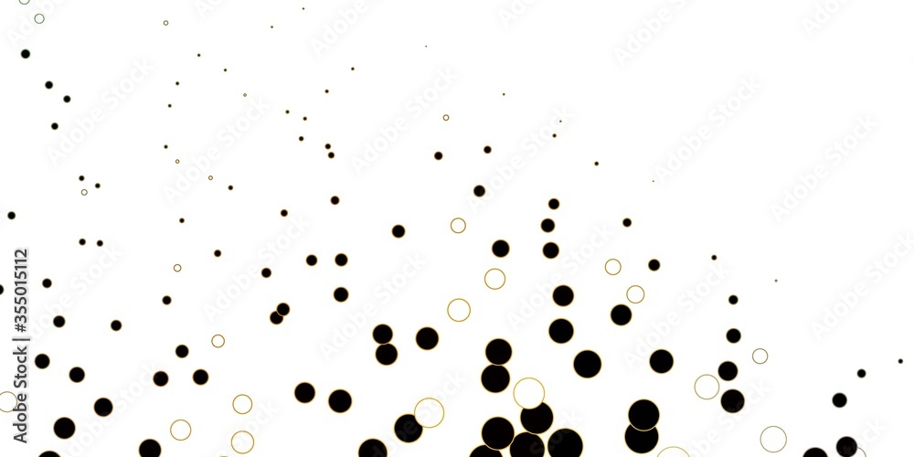 Dark Yellow vector texture with disks. Abstract illustration with colorful spots in nature style. New template for a brand book. Dark Yellow vector texture with disks. Abstract illustration with colorful spots in nature style. New template for a brand book.