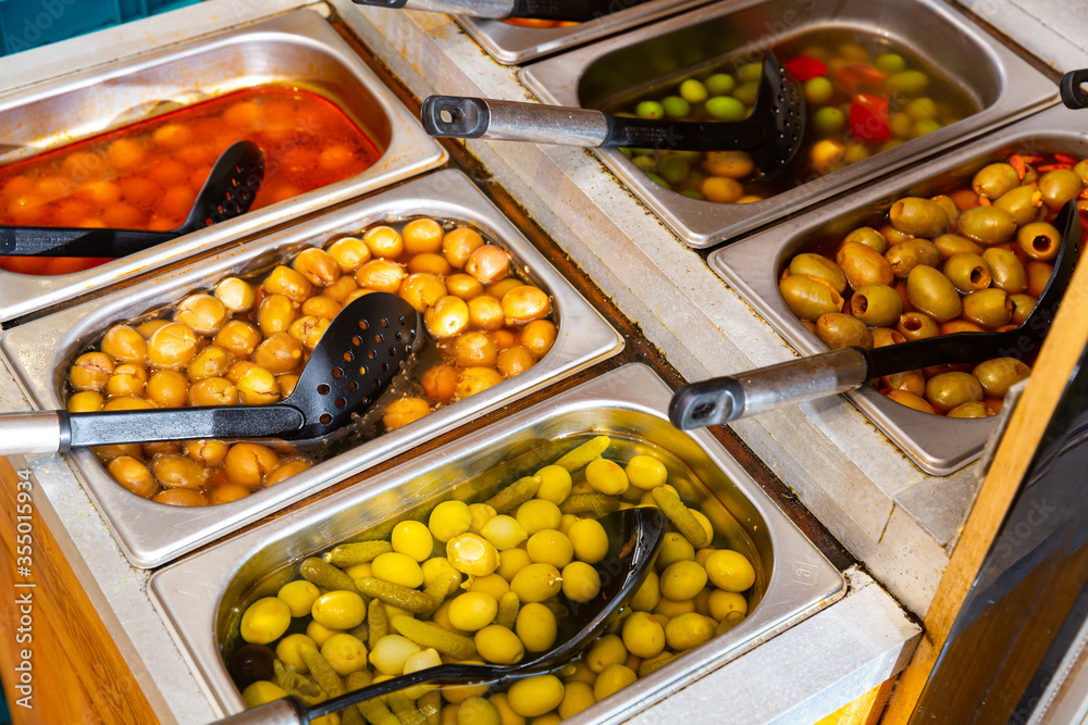 Marinated olives for sale