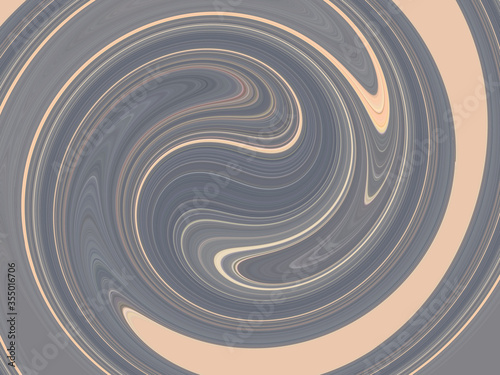 Rotating liquid coffee and chocolate cream background texture, abstract swirl