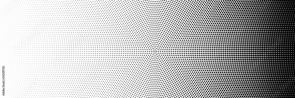 Halftone vector background. Gradient vintage dots background. Abstract texture with black particles.