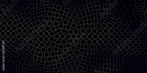 Wallpaper Mural Dark Purple vector background with bubbles. Colorful illustration with gradient dots in nature style. Pattern for wallpapers, curtains. Torontodigital.ca