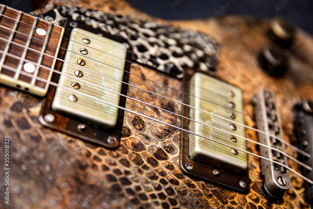 Naklejka premium A Rustic Guitar