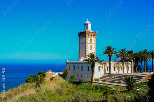 Lighthouse at the cape Spartel in Tangier, Morocco