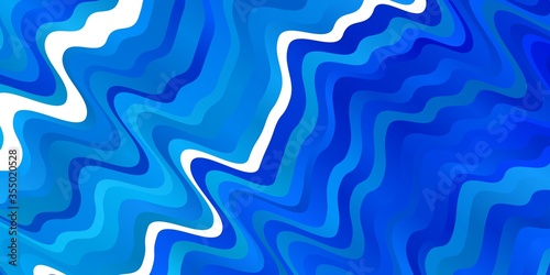 Light BLUE vector texture with circular arc. Colorful illustration, which consists of curves. Best design for your posters, banners.