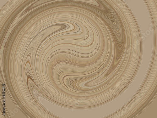Rotating liquid coffee and chocolate cream background texture, abstract swirl