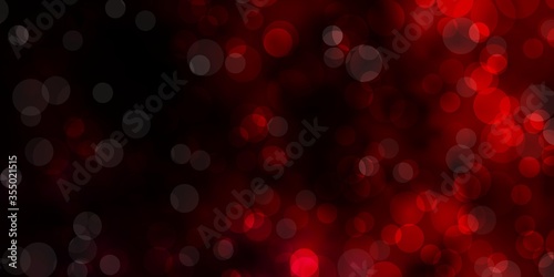 Dark Purple, Pink vector background with spots. Colorful illustration with gradient dots in nature style. New template for a brand book.