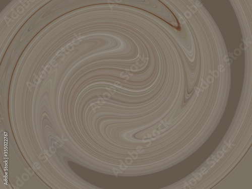 Rotating liquid coffee and chocolate cream background texture, abstract swirl
