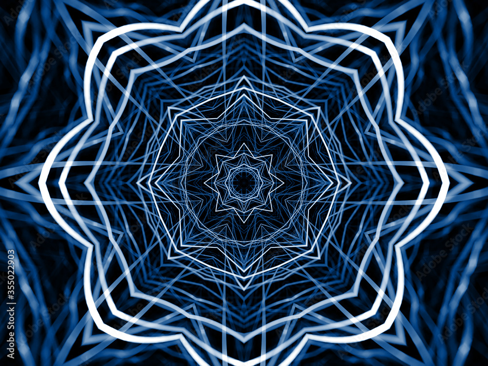 Naklejka premium kaleidoscopic mandala background