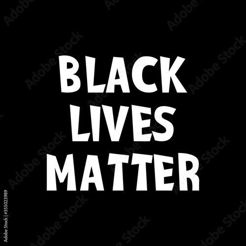 Black lives matter vector quotation poster to support movement of activists against racial discrimination  violence  protest for african american people  for human rights and freeedom  silhouette text