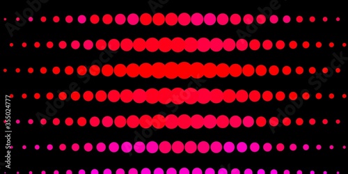 Dark Purple, Pink vector background with spots. Abstract decorative design in gradient style with bubbles. New template for a brand book.
