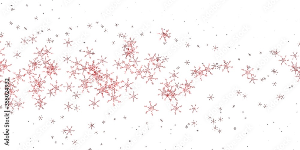 Light Red vector backdrop with curves.