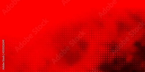 Light Red vector background with circles. Abstract decorative design in gradient style with bubbles. New template for your brand book.