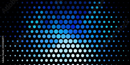 Dark BLUE vector background with spots. Abstract colorful disks on simple gradient background. Design for posters  banners.