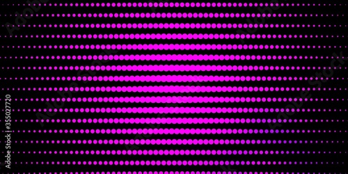 Dark Pink vector pattern with spheres. Colorful illustration with gradient dots in nature style. New template for a brand book.