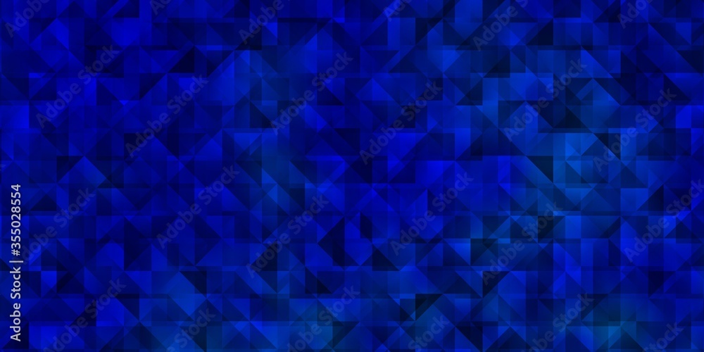 Fototapeta premium Light BLUE vector pattern with polygonal style.