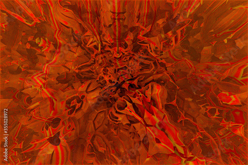 3D render. The embossed background texture, 3d illustration, volumetric drawing. Textures for the design. Three-dimensional texture. 3D Fractal shape.