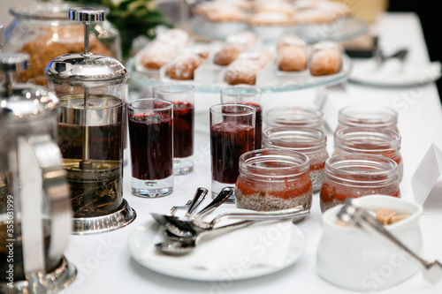 desert buffet table