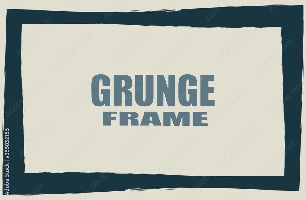 Frame in grunge style. Templates for text or logo