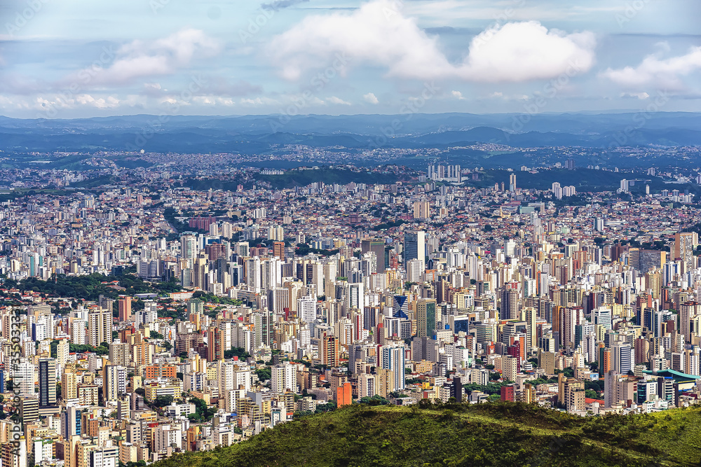 Belo Horizonte Skyline Cityscape Aerial Panoramic View