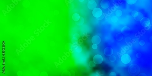 Dark Multicolor vector background with spots. Glitter abstract illustration with colorful drops. Pattern for business ads.