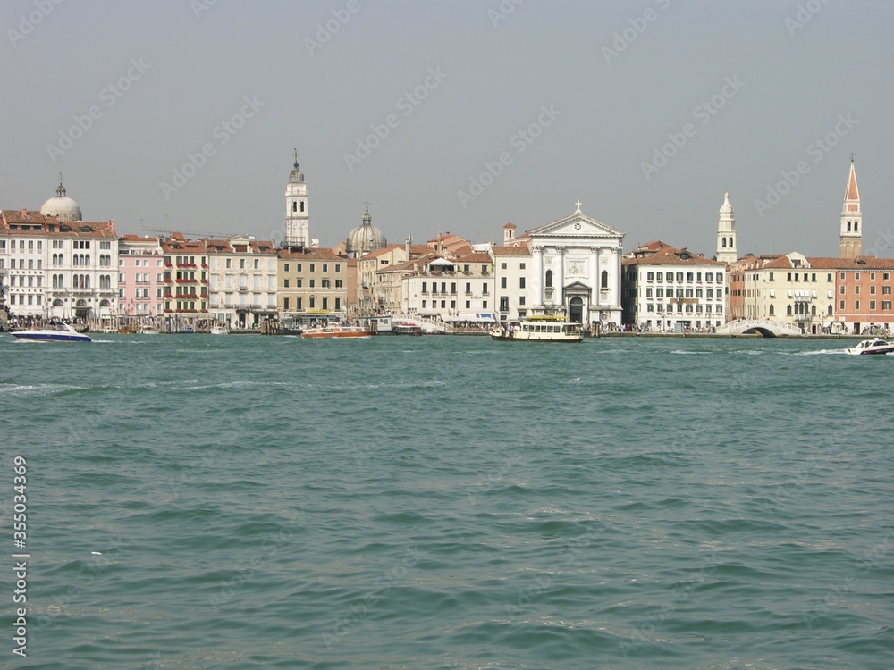Venice, Italy, Panorama of the City Seen from the Giudecca Canal Venice, Italy, Panorama of the City Seen from the Giudecca Canal