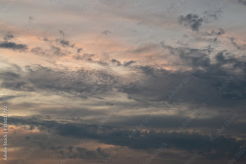 clouds in the sky during sunset
