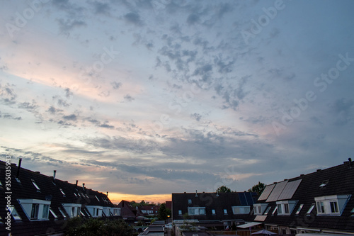 clouds in the sky during sunset