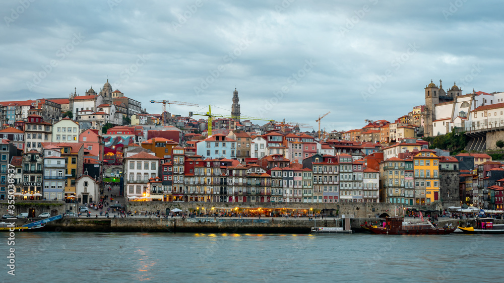 view of porto old town from the river