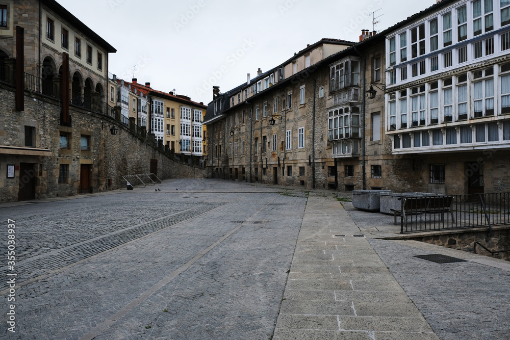 Old town square. Vitoria-Gasteiz, Spain.