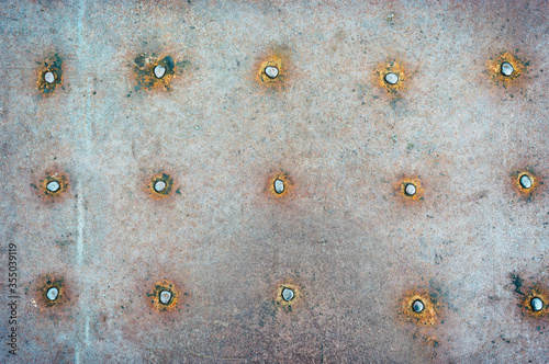 Rusty metal plate texture background.