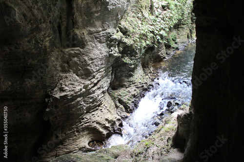 Cave and waterfall