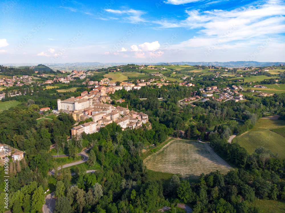 costigliole d'asti town, monferrato wine region, piedmont, Italy