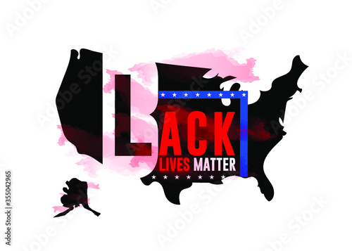 Black lives matter white letters on black background