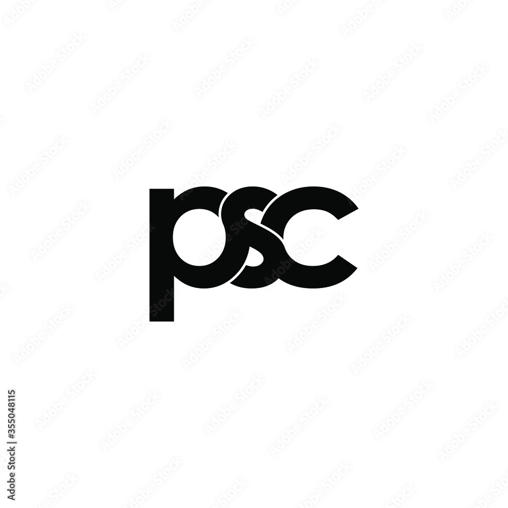 psc letter original monogram logo design psc letter original monogram logo design