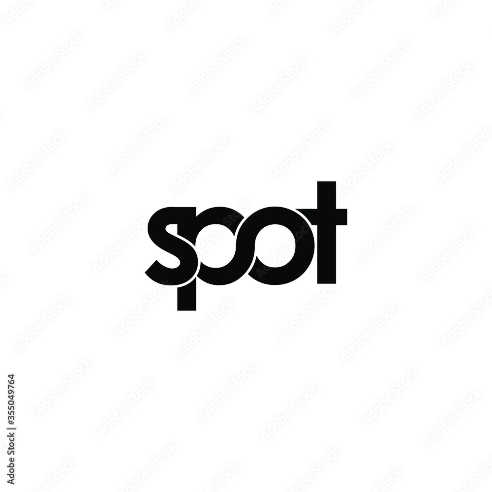 spot letter original monogram logo design spot letter original monogram logo design