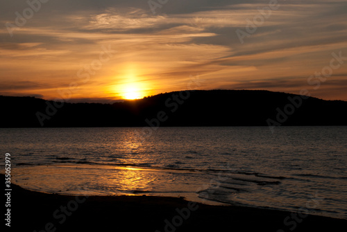 Munising Bay Sunset, Michigan, USA