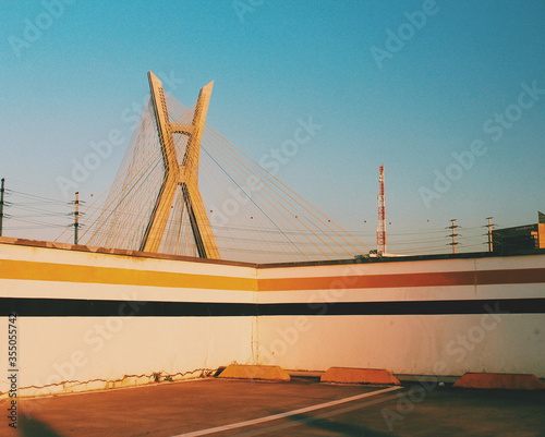 Cable-stayed bridge of Sao Paulo, Brazil