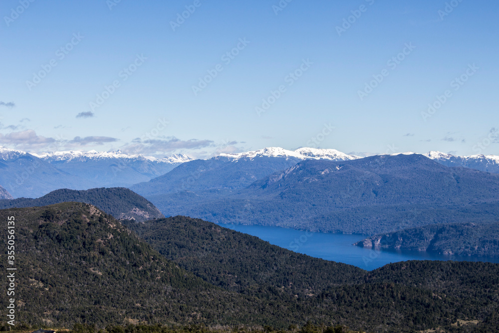mountain landscape with blue sky mountain landscape with blue sky