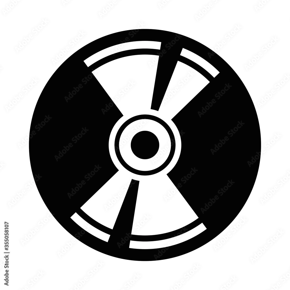 Disc and floppy disc for saving data icon Disc and floppy disc for saving data icon