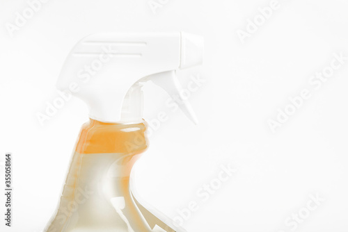 Orange & White Liquid Spray Plastic Dispenser Bottle