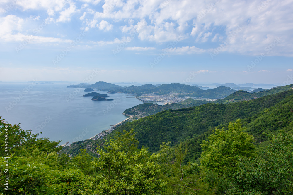 仁尾、風景、香川、青空、瀬戸内海、景色 仁尾、風景、香川、青空、瀬戸内海、景色