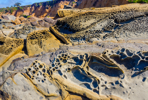 Rocky Formations at Bean Hollow Beach, California, USA photo