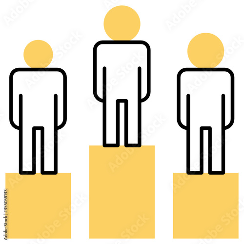 Business Competitors Concept Vector Rivalary Icon design  